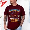 Cruise Into New Year Bringing New Year Together TShirt Unisex and Women Crew Neck Short Sleeve Cotton Top Casual Fashion Soft