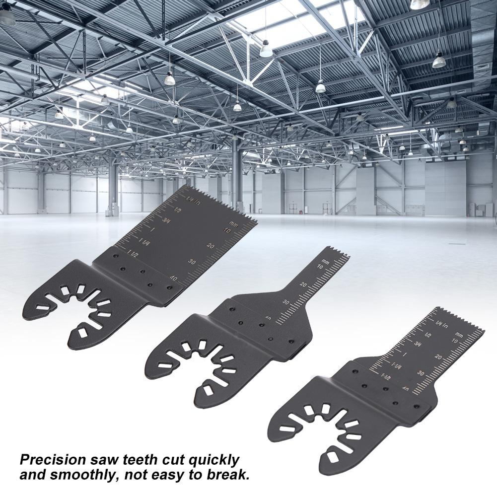 3 шт. осциллирующие многофункциональные пильные полотна, прецизионный режущий инструмент для металла, дерева, пластика