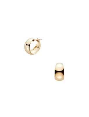 Серьги Komaru Basic Hoop из желтого золота K18 AGVA1224 YG [Официальные] [Vendome Aoyama]