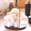 Cute Cartoon Bunny Plush Keychain Sweet Stuffed Rabbit Doll Keyring Bag Pendant Backpack Hanging Deocration Girl Gifts