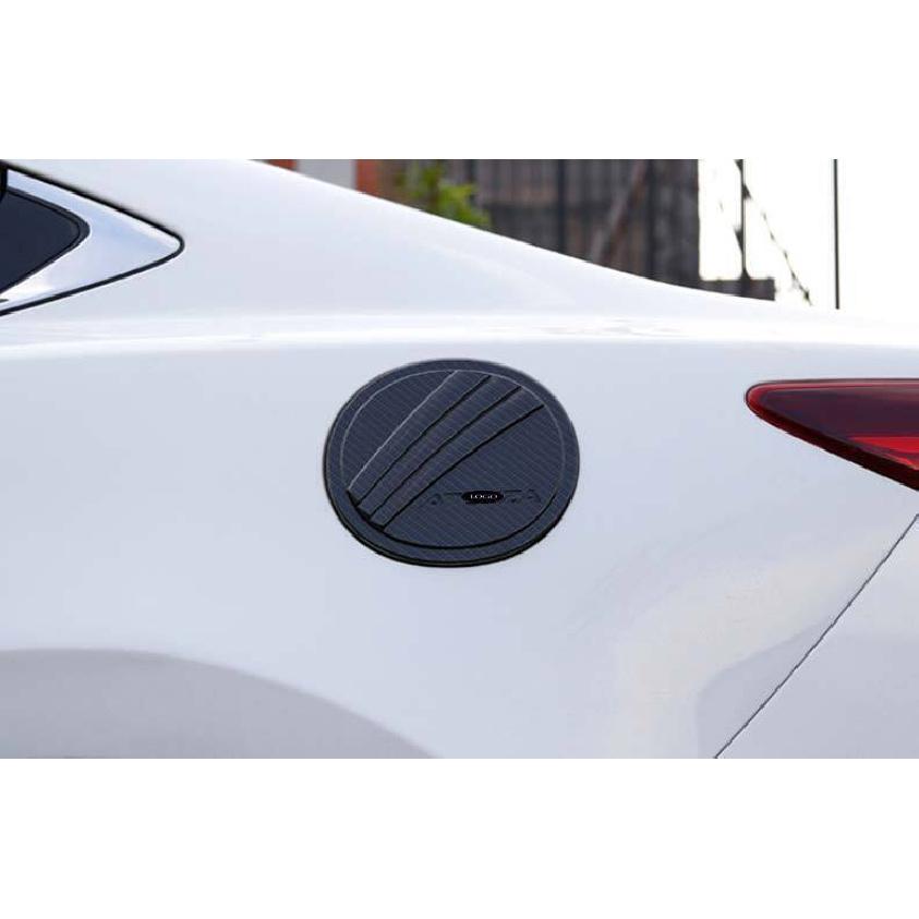 For Mazda 6 Atenza 2018-2022 Carbon Fiber Exterior Fuel Tank Cap Cover Trim 1pcs