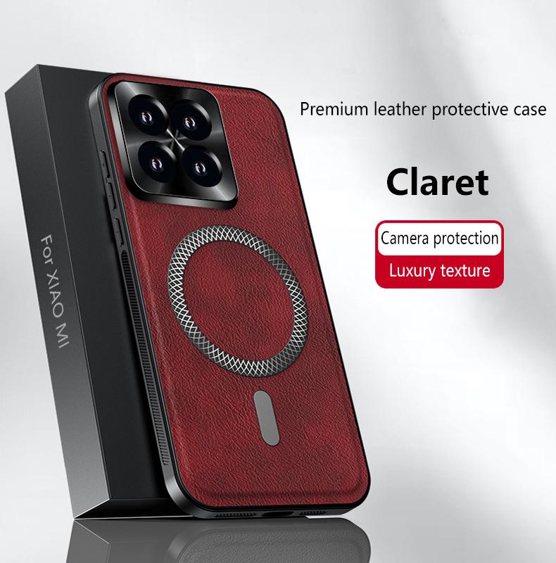 Для Xiaomi 14 14 Pro 14 Ultra кожаный чехол-книжка с магнитом, водонепроницаемый, противоударный, для защиты от отпечатков пальцев