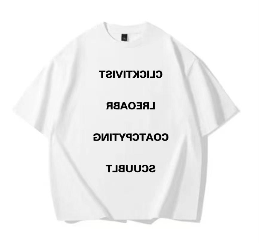 Trendy American Black Oversized Slim Fit Short-Sleeve T-Shirt for Women & Couples