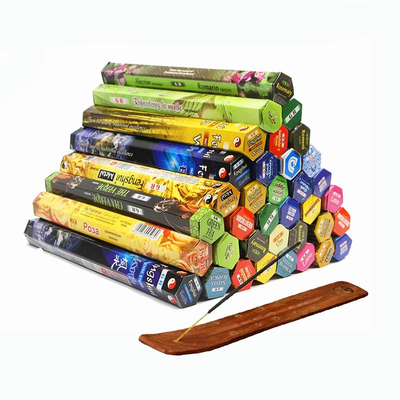 Y Original Indian Incense 20 палочек для медитации Пало Санто Белый шалфей Благовония для туалета Дезодорация Воздух Свежий Ароматерапия