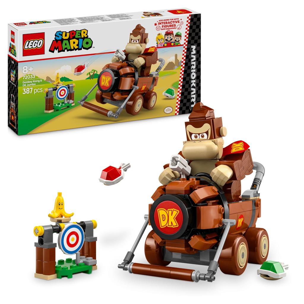 LEGO Super Mario Mario Kart™ – Донки Конг и DK Гигантская игрушка - Подарок на день рождения - Строительные блоки - Мальчики, Девочки, Дети возрастом 8, 9, 10 лет - Начальная школа