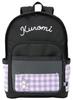 RYUCK1-A Backpack with Pouch and Clear Pocket, Sanrio Kuromi