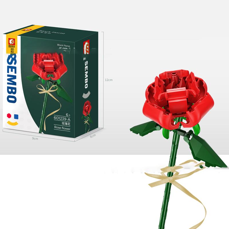 Вечные цветы Букет Строительные блоки Совместимы с Lego Сборные строительные блоки Игрушки для