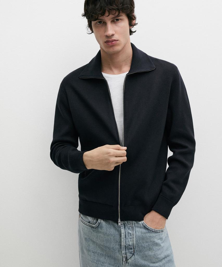 Massimo Dutti Кардиган на молнии из 100% хлопка