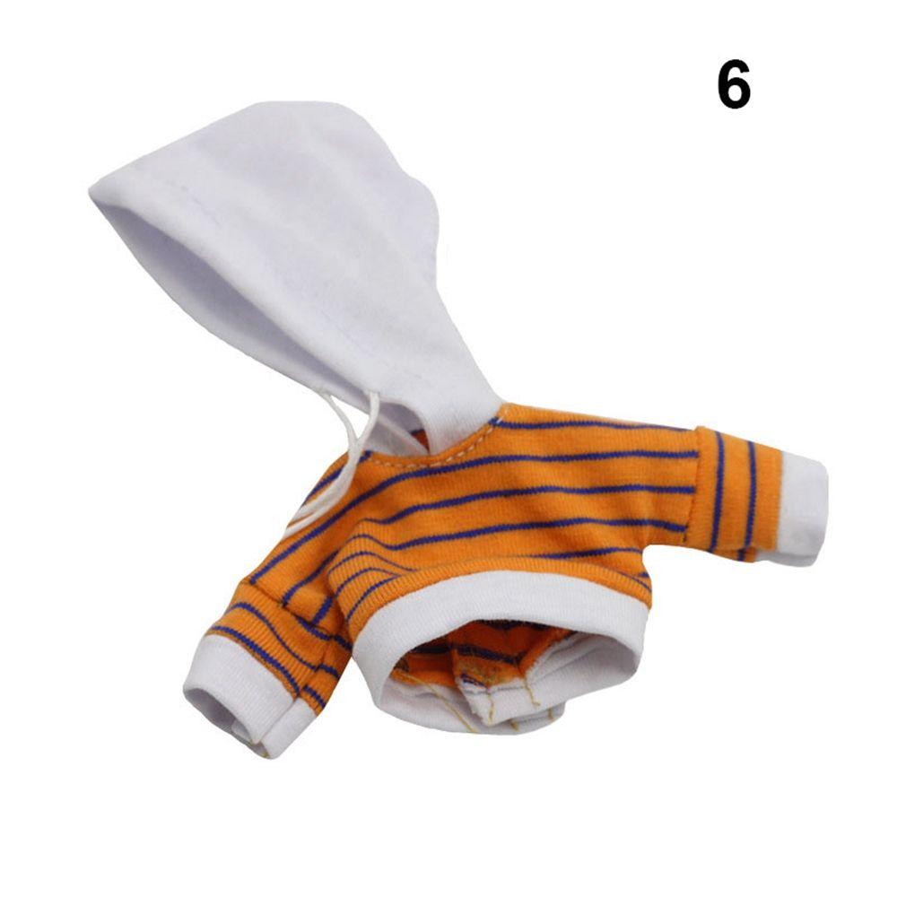 Одежда Аксессуары 11,1/12 Кукольная футболка Свитер Полосатый свитшот Длинный рукав Одежда Кукольное пальто