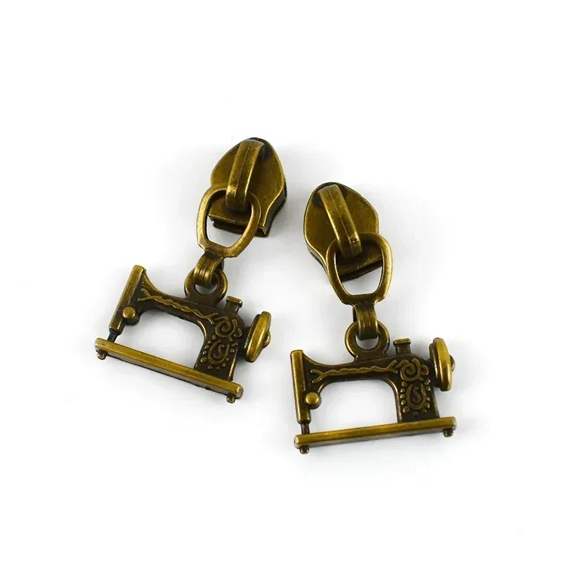 Meetee 5/10/20 шт. 5# Бегунок для молнии для нейлоновых молний Пластиковые спиральные молнии Головки бегунка Ремонтные наборы DIY Швейные аксессуары для одежды