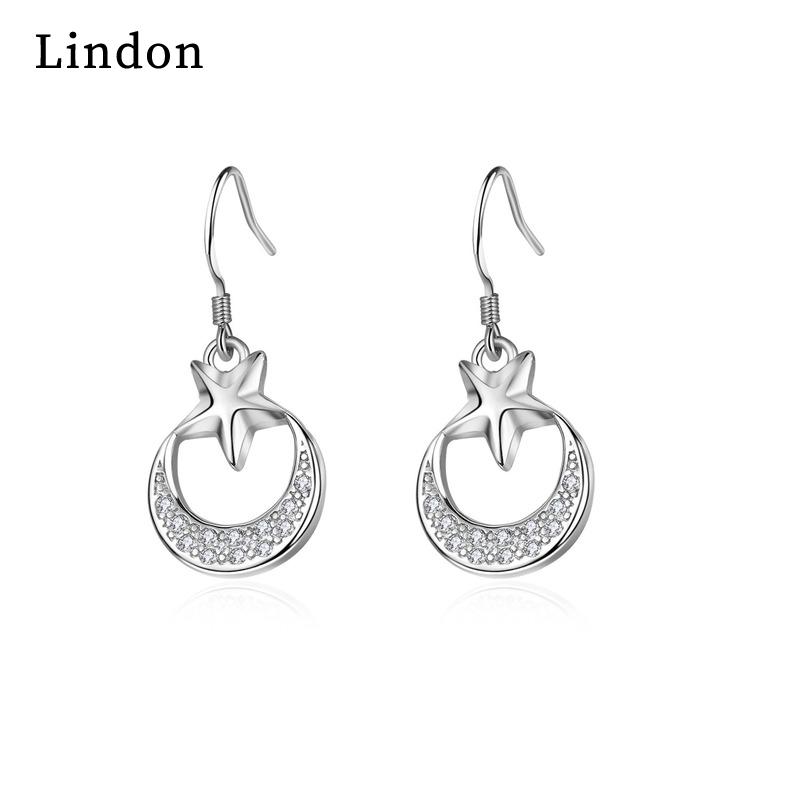 Серьги-капли Lindon из медного сплава с цирконом, серьги-капли для женщин, подарки на свадьбу