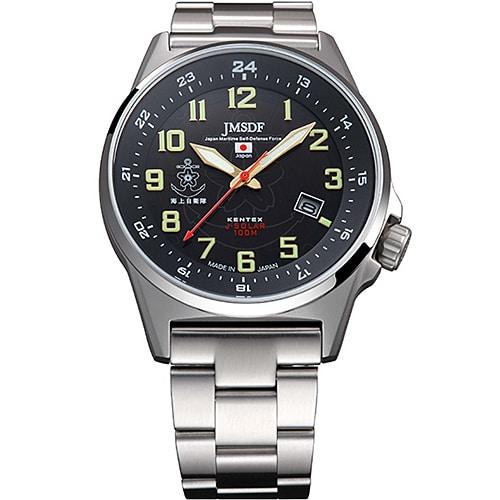 Kentex JSDF Solar Maritime Self-Defense Force Men's Metal Belt S715M-06 Wrist Watch