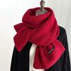 Women's Autumn Winter Plaid Knitted Scarf
