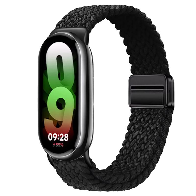 Для Xiaomi Mi Band 10 ремешок Аксессуары дышащий нейлон Магнитный плетеный Браслет ремень pulseira correas для Xiaomi Mi band 9 8