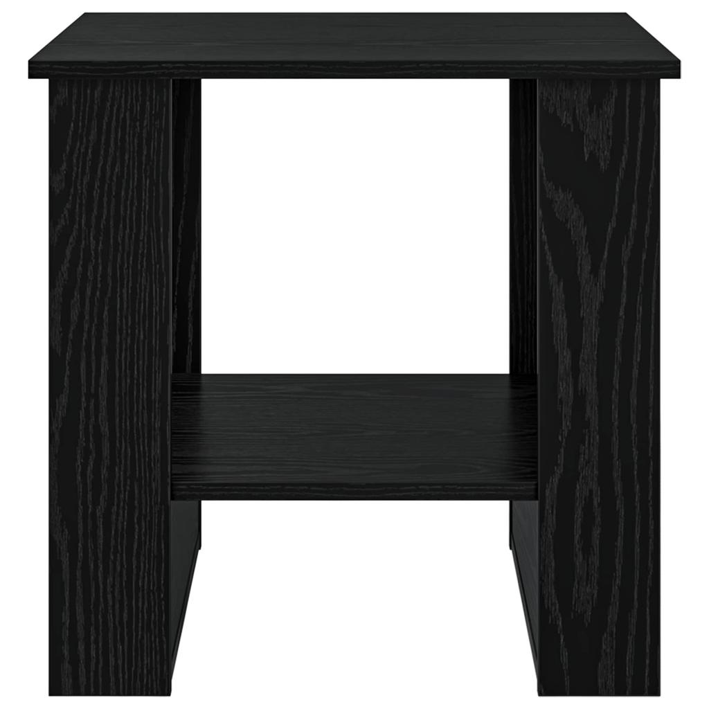 Coffee Table Black Oak Effect 51 x 50 x 50 cm Engineered Wood