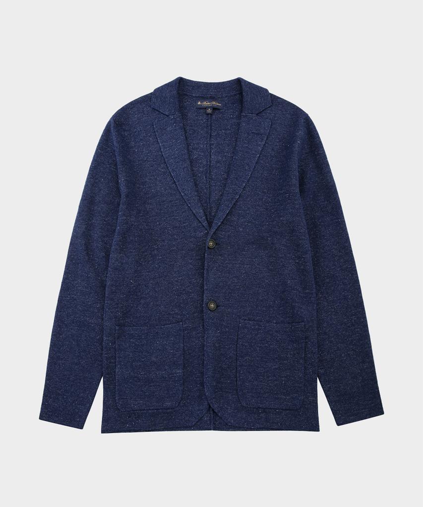 Brooks Brothers Linen Blazer Sweater (Navy) (Bbwcmm8266Qfs)