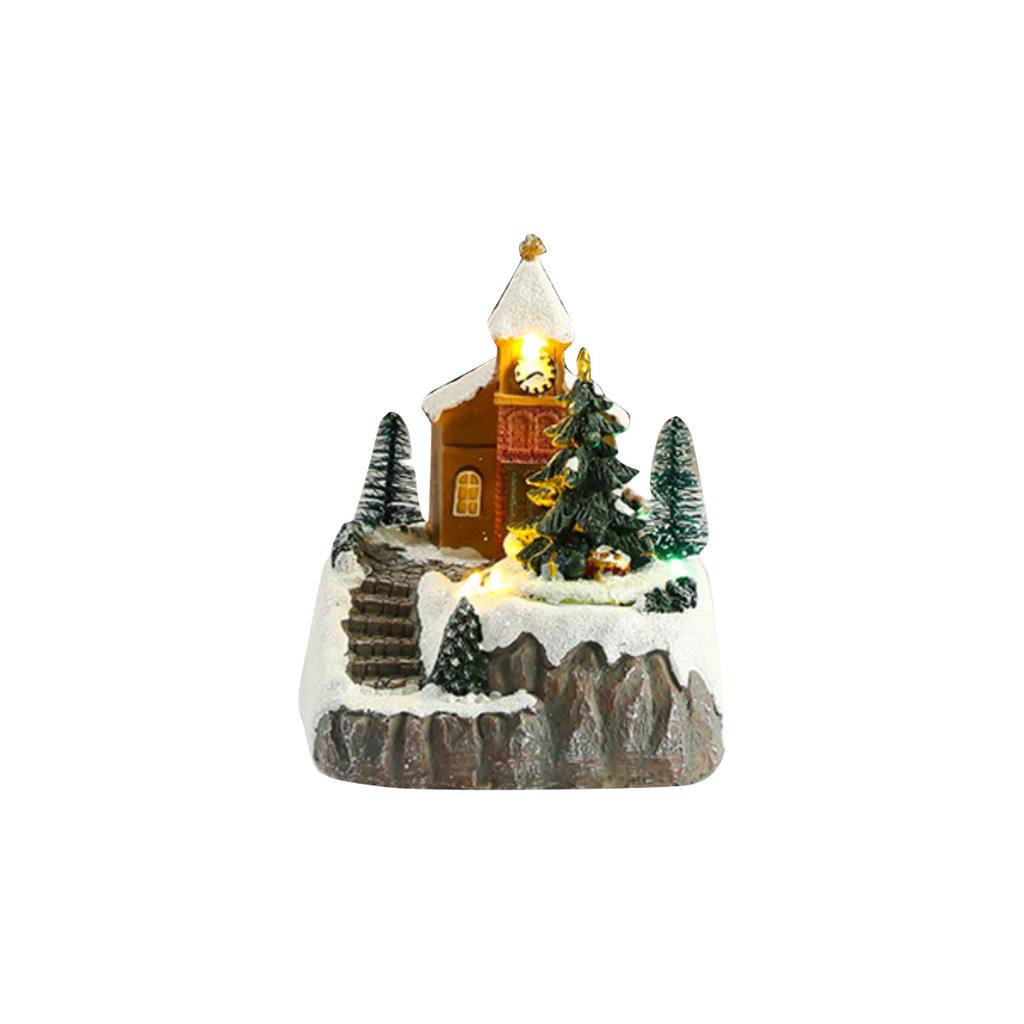 Glowing Gingerbread House With Lights - Animated Christmas Decoration For Indoor Festive Display