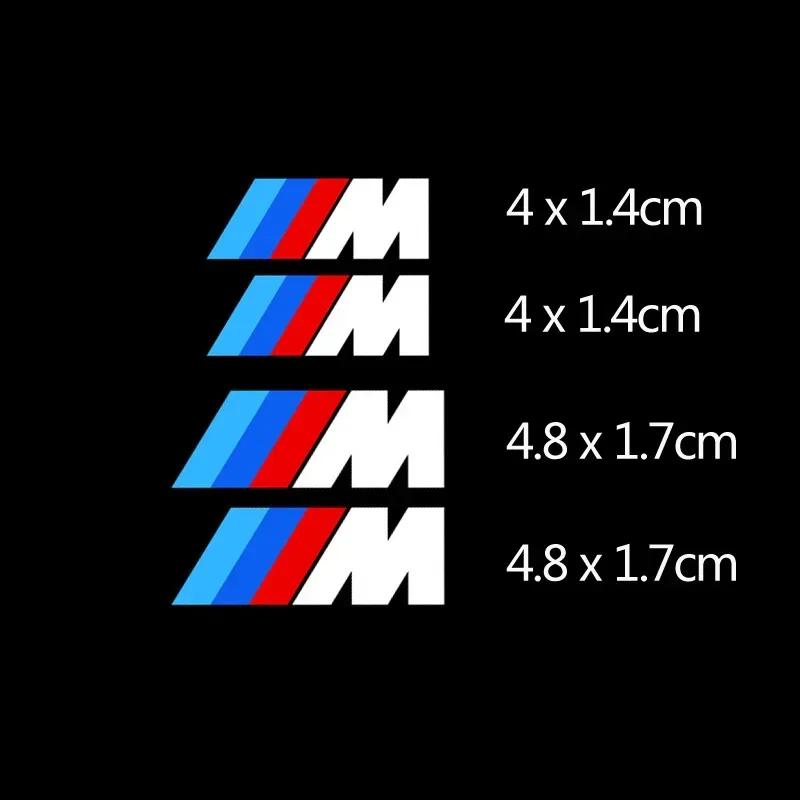 4pcs car rearview mirror steering wheel sticker car brake caliper decoration sticker decal For BMW M3 M5 M6 X1 X3 X5 E34 E39 E36