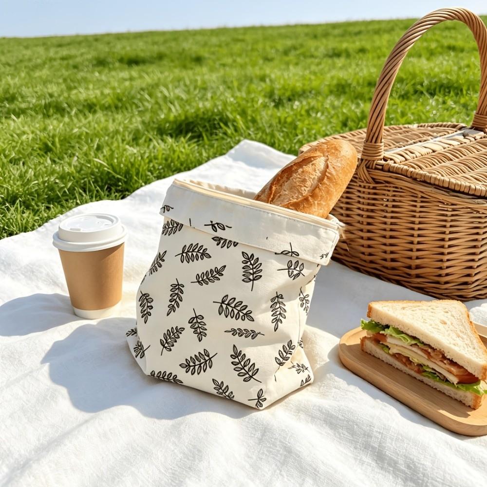 Reusable Beeswax Bread Bag Washable Sourdough Bread Storage Bag Freezer Safe Antibacterial Food Storage Bag Artisan Bread