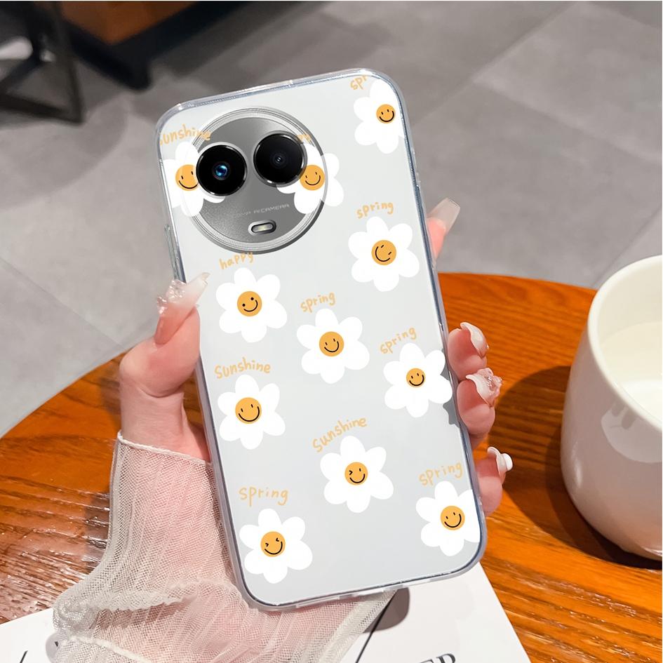 Для OPPO F11 F17 Find X5 Lite Pro F19 Pro + K10 задняя крышка Модный цветочный матовый мягкий силиконовый прозрачный противоударный чехол для телефона для бампера OPPO