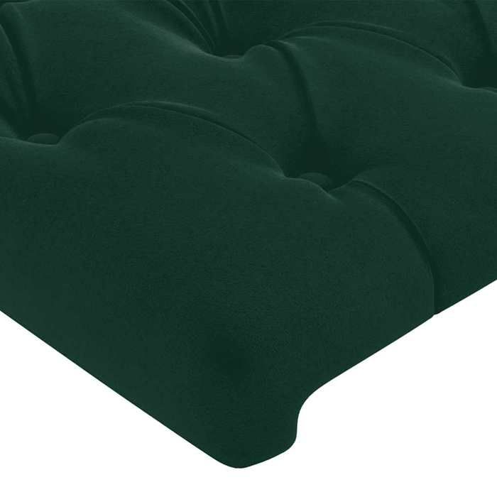 Tête de lit - Maison Exclusive - Velours vert foncé - 180 x 7 x 118/128 cm - Hauteur réglable