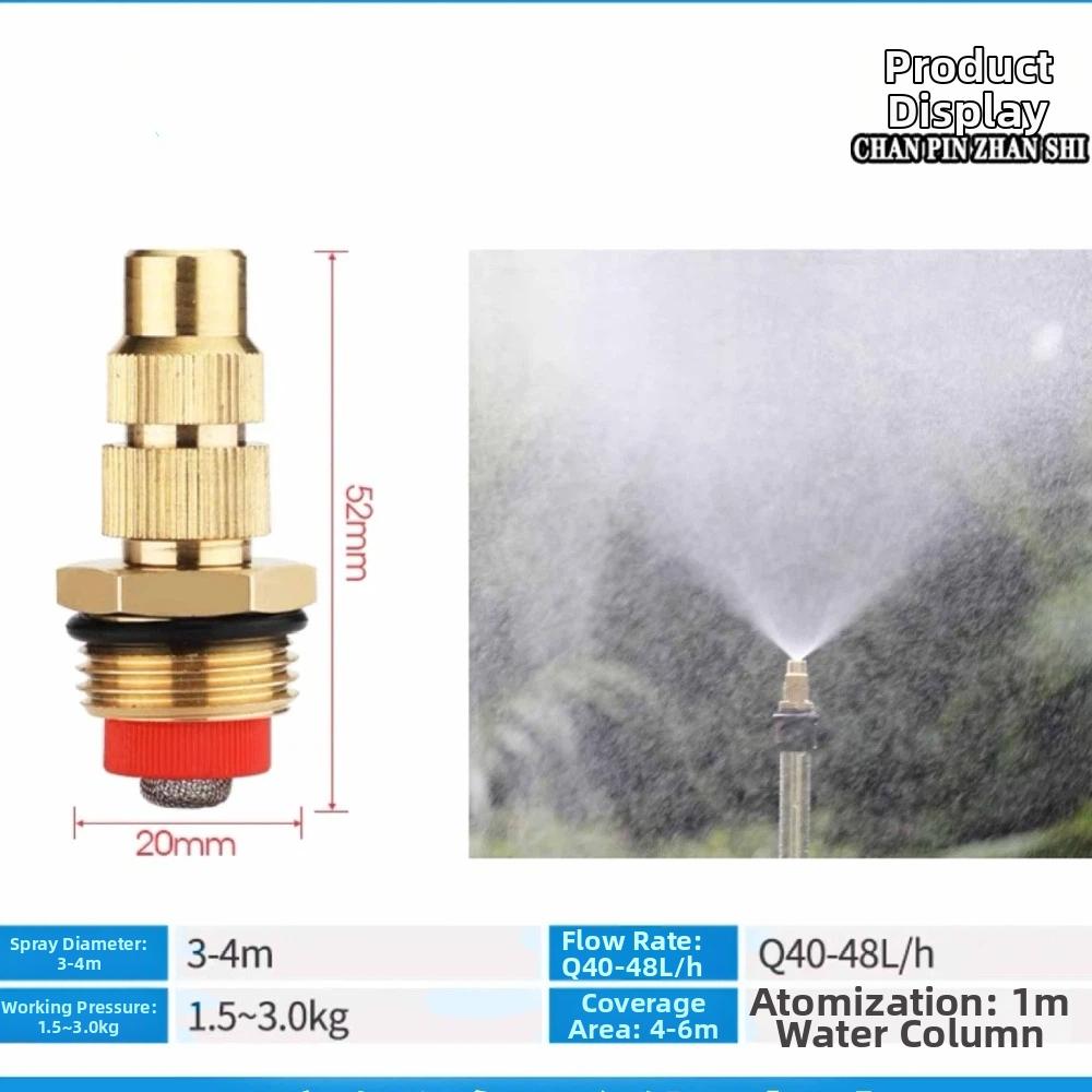 Adjustable Brass Nozzle High Pressure Jet Nozzle Heavy Duty Adjustable Nozzle For Watering Gardens