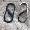 Наружный EDC карабин из сплава с быстросъемным крючком и брелок-восьмерка из металла