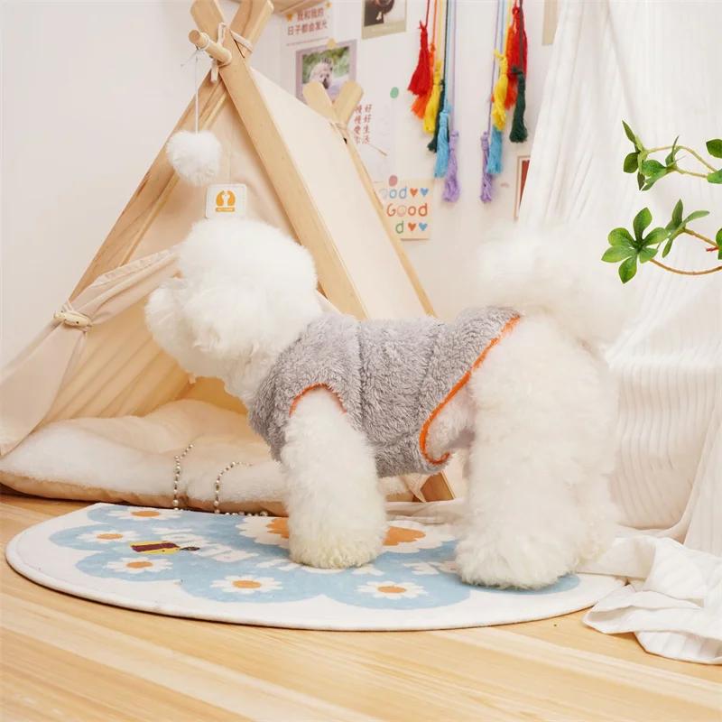 Pet Clothes Hoodie Harness Vest Winter Cat Puppy Small Dog Costume Yorkshire Terrier Pomeranian Poodle Schnauzer Dog Clothing