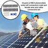 10 пар фотоэлектрических солнечных разъемов MC4 Эффективность Водонепроницаемые Штекерные и гнездовые кабельные разъемы для солнечного кабеля Дом Улица