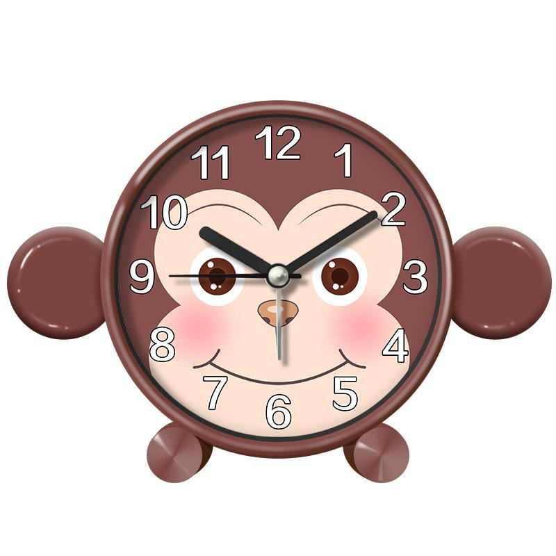 Мультяшный будильник с котенком для студентов, специальный для спальни, детской комнаты, настольные часы, бесшумный, милый, креативный детский маленький будильник
