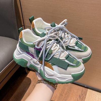 Женские белые массивные кроссовки, кроссовки для бега на платформе, женская черная повседневная обувь, большие размеры 35–45, Zapatillas De Mujer