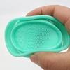 Мягкий силиконовый очиститель для макияжных кистей Складная чаша для очистки пуховок для пудры Кисти для теней Моющая чистящая подушечка Инструменты для красоты Скраб-бокс