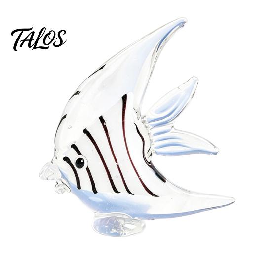 Ручная работа из стекла Украшение Фигурка Тропической рыбы, Выдувное украшение, Миниатюрный настольный прибрежный декор Цветная статуэтка для пляжного домика Дома Стола