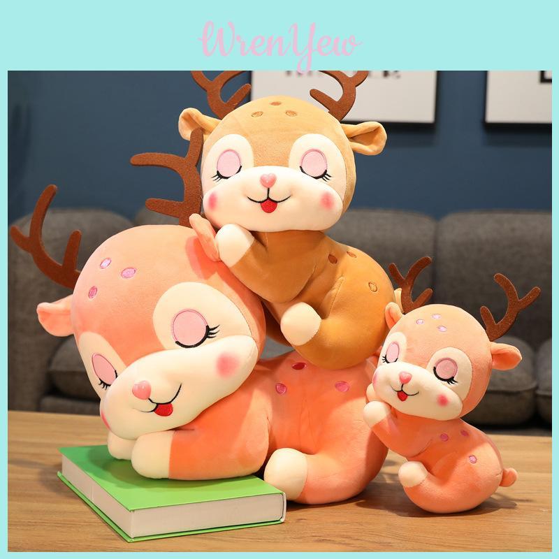 Magical Deer Plush Doll Fluffy Stuffed Animal Water Crystal Super Soft Ideal Gift For Teenagers And Adults