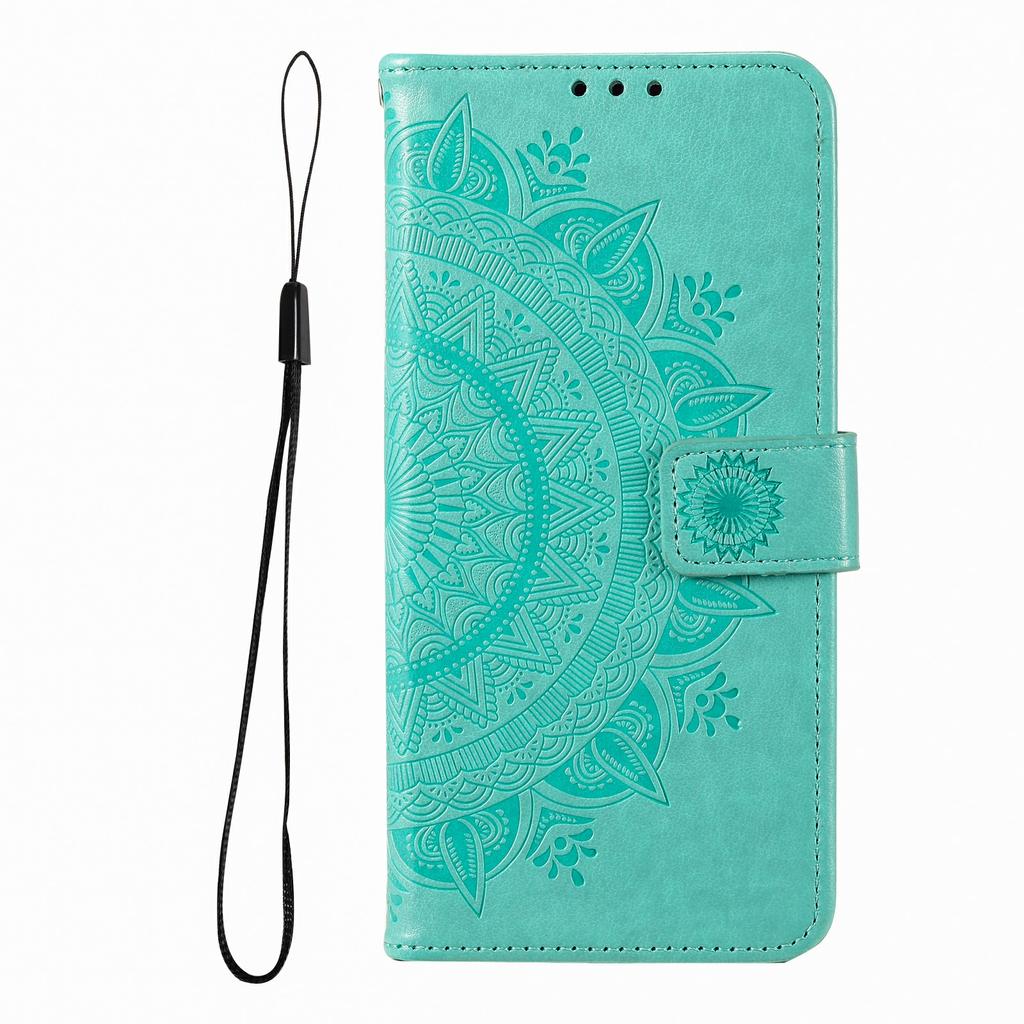 For Xiaomi Redmi 15 5G (Global) (169mm) Stand Case Imprinted Totem PU Leather Wallet Phone Cover with Wrist Strap