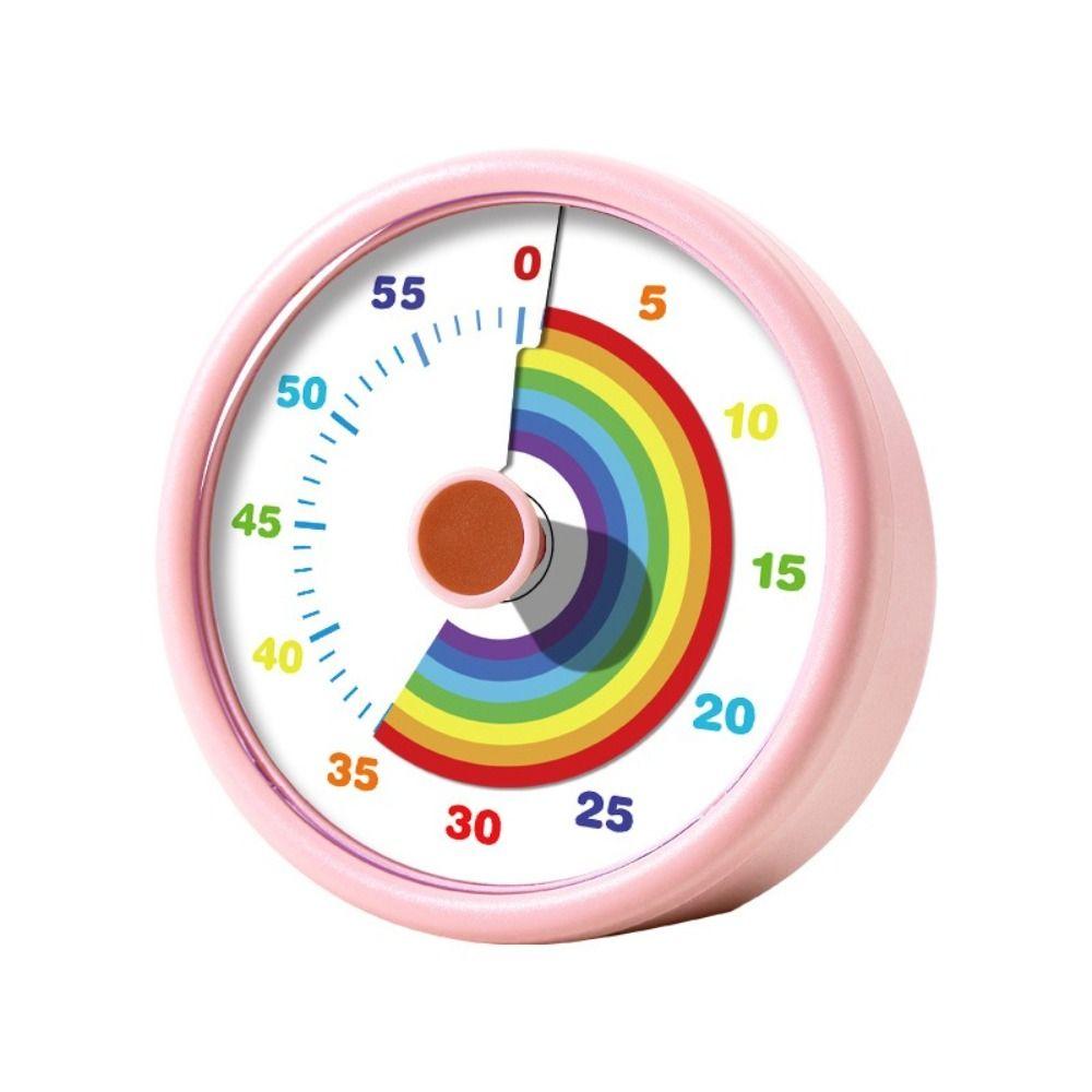 60 Minutes Visual Timer Round/Square Kitchen Timer Countdown Alarm Clock Kids Children Reminder