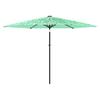 Green Sun Umbrella with Steel Pole 288 x 288 x 225 cm