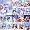 5D DIY Cartoon Santa Claus Diamond Painting Snowman Diamond Embroidery Penguin Diamond Mosaic Polar Bear Art Kit Christmas