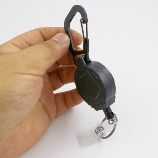 4 шт. Выдвижной брелок с пружинным механизмом, держатель для бейджа, сверхпрочная легко вытягиваемая пряжка-карабин