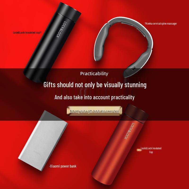 Роскошный подарочный набор для бизнеса: Термокружка Lock&Lock с индивидуальным высококачественным сувениром для клиентов