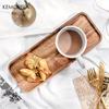 KEMORELA 1 шт. Подставка из акации для кофе, подносы для еды и чашек, декоративный деревянный поднос, поднос из бамбука для десертов и конфет, поднос для церемонии Гунфу