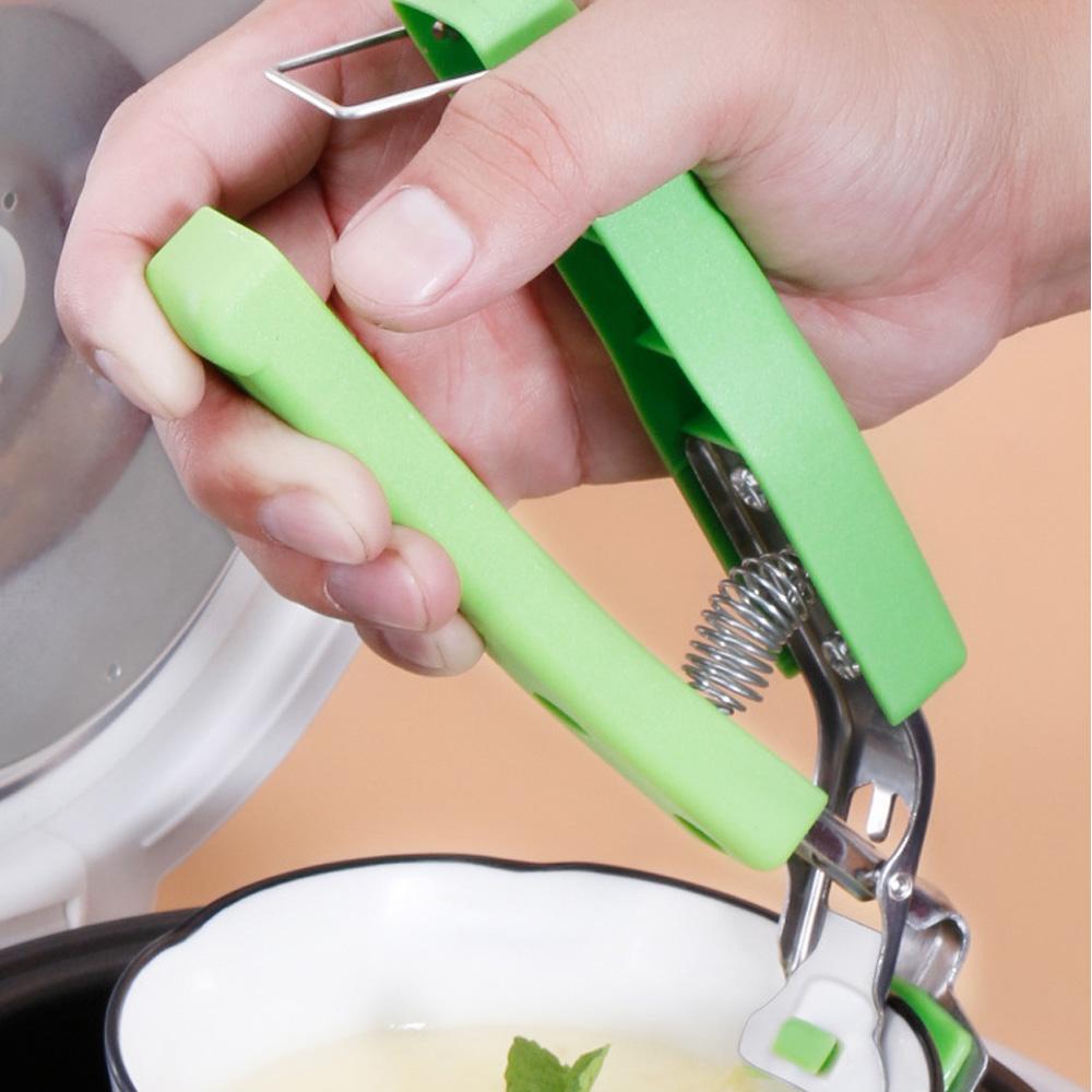 Bowl Clip Plate Gripper Anti-Scald Clip Bowl Gripper Clamp Stainless Steel Pan Gripper Anti-slip for Lifting Hot Bowl Pot Pan Dish