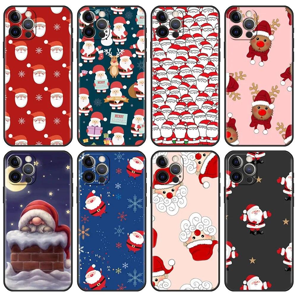 Рождественский чехол с рисунком мультфильма для iPhone Samsung Galaxy Redmi Xiaomi Oppo OnePlus Note SA 7 8 9 10 11 12 13 14 20 21 22 23 53 54 Pro Max Plus Ultra