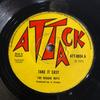 7-дюймовая пластинка REGGAE BOYS SIDNEY GEORGE JACK Take It Easy How I Want To Love ATT8034 Attack 1972 UK Reggae Ska Dub Б/у