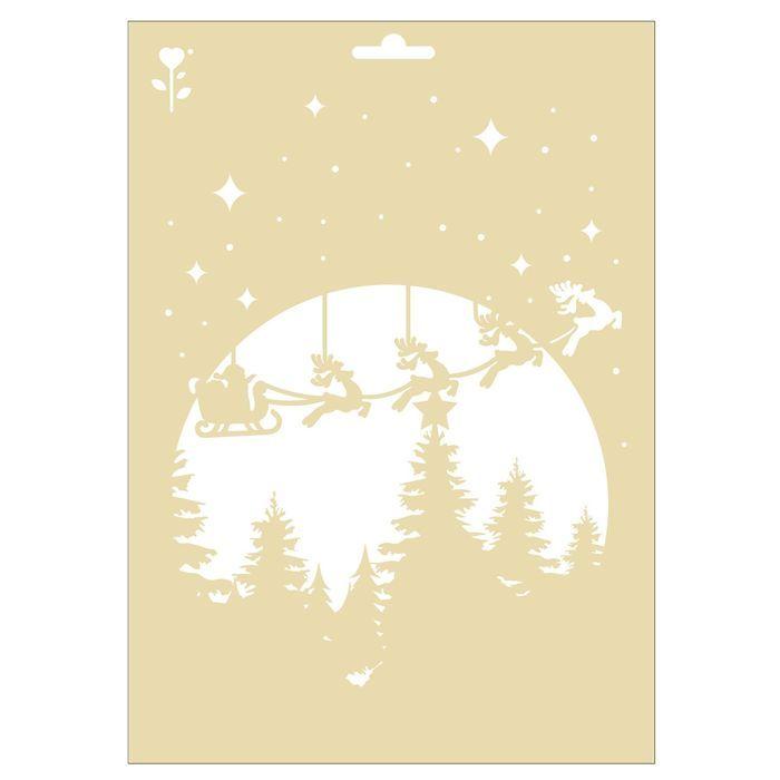 Pochoir de Noël A4 - Clair de lune