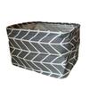 Foldable Storage Basket with Handles Waterproof Large Capacity Cotton Linen Printed Multifunctional Home Office Nursery Laundry Closet Organizer Bin