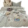 Class A Puff Cotton Towel Embroidery Bed, Quilt Cover Student Dormitory Sheet, Bedding 4