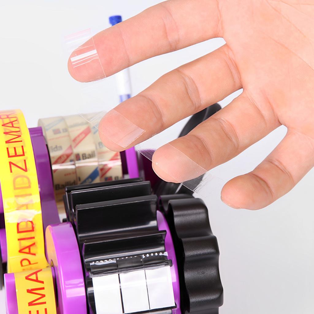 Heat Tape Dispenser Multiple Roll Cut Heat Tape Dispenser Semi-Automatic with Compartment Slots for Heat Transfer Tape