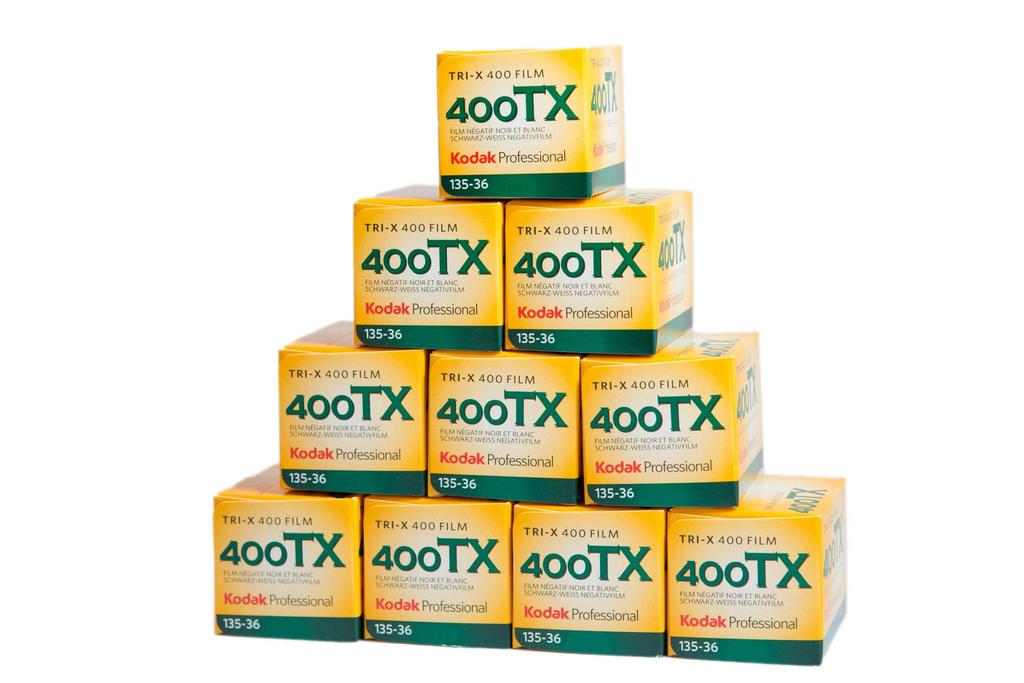 Kodak Professional Black and White 35mm 36 Sheets of Film, Tri-X400, (Pack 10)