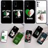 IK3 Algerian Passport Flag Phone Case for Samsung Galaxy S20 S21 S22 Ultra FE + Plus A21S A22 A24 A25 A26 A30 A30S A31